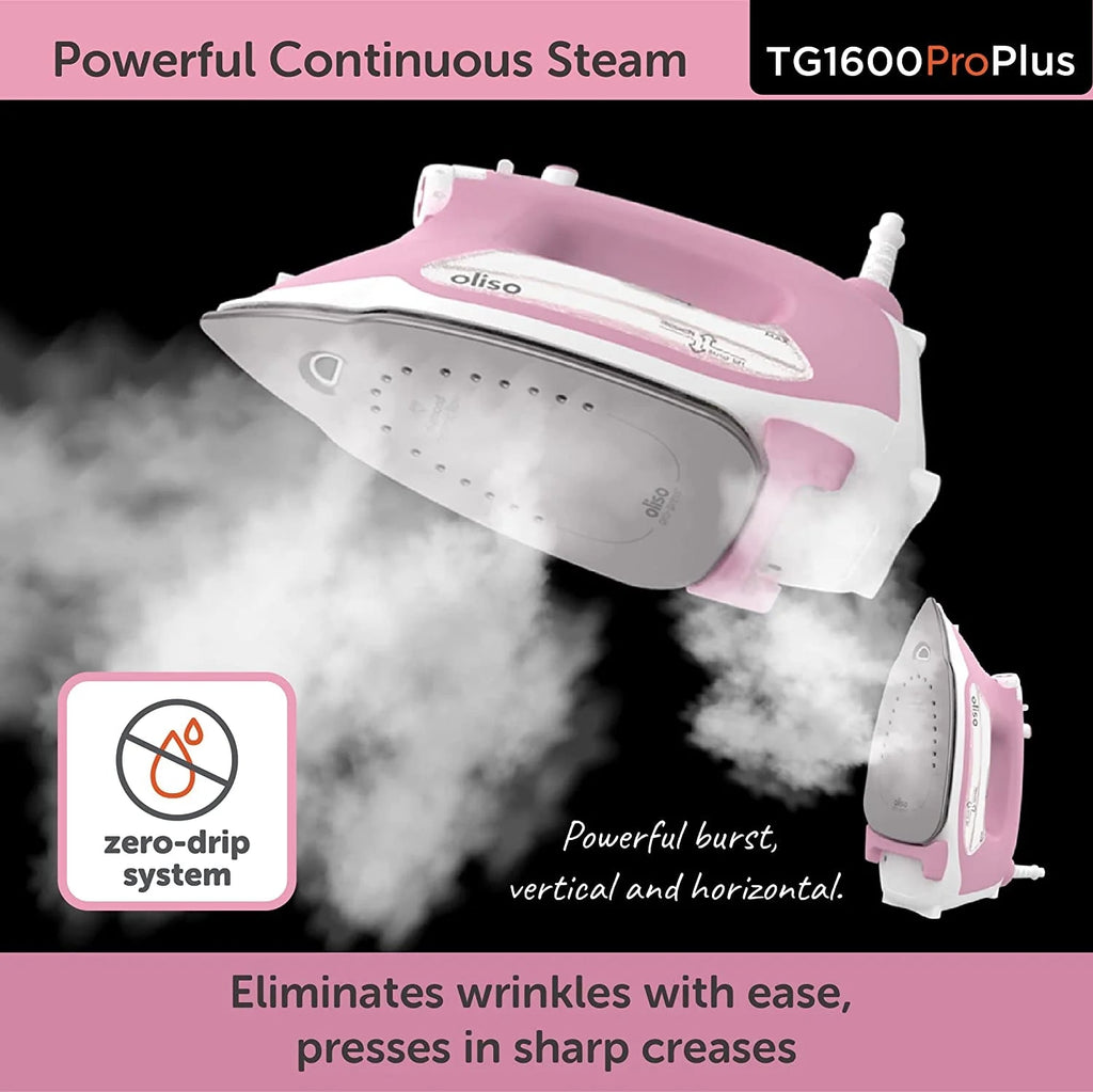 Oliso Pro Plus Ceramic-Coated Steam Iron