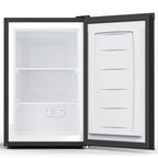 KNDKO 3.2Cu.ft Upright Freezer With Removable Shelves And Adjustable Thermostat - Silver