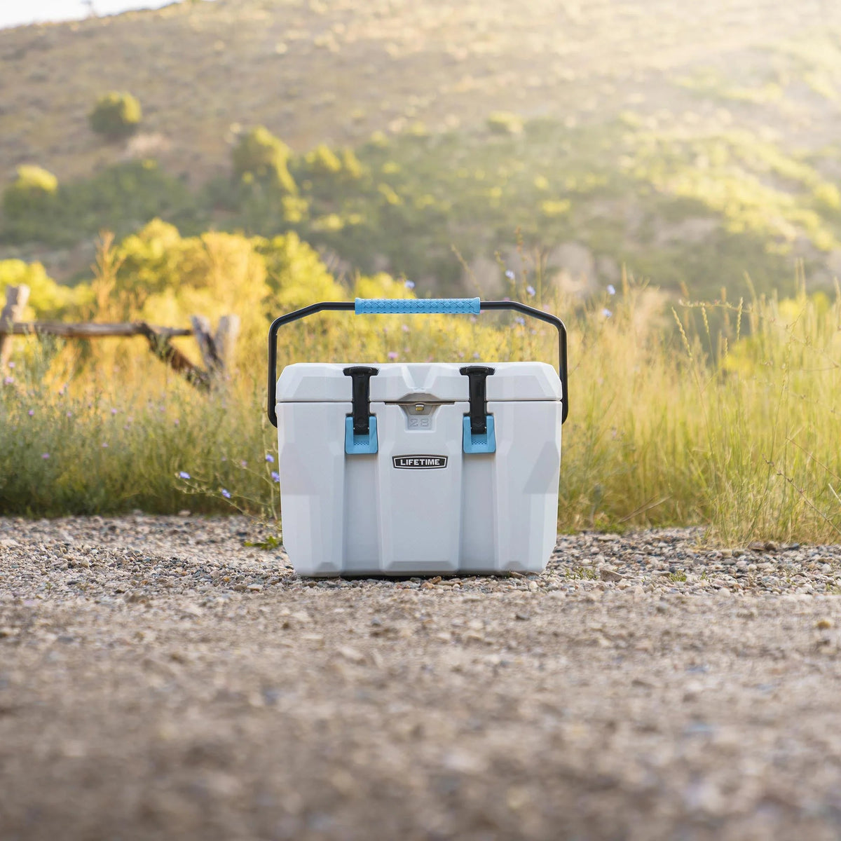 Lifetime Bear-Resistant High Performance Camping Cooler, 28 qt, 20 Can Capacity, Boulder Gray - 91289