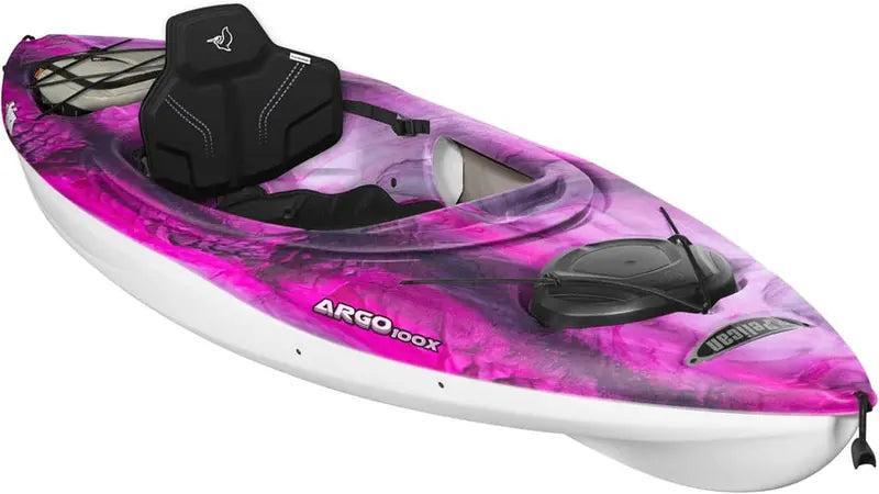 Pelican Argo 100X EXO Sit-In Recreational Kayak, 10-Foot, Stardust - Argo 100X EXO