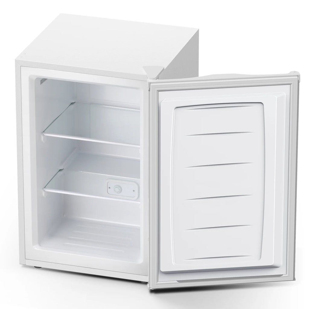 KNDKO 3.2Cu.ft Upright Freezer With Removable Shelves And Adjustable Thermostat - Silver
