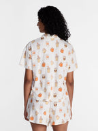Halloween Women's Notched Top and Shorts Pajama Set from Way to Celebrate, 2-Piece
