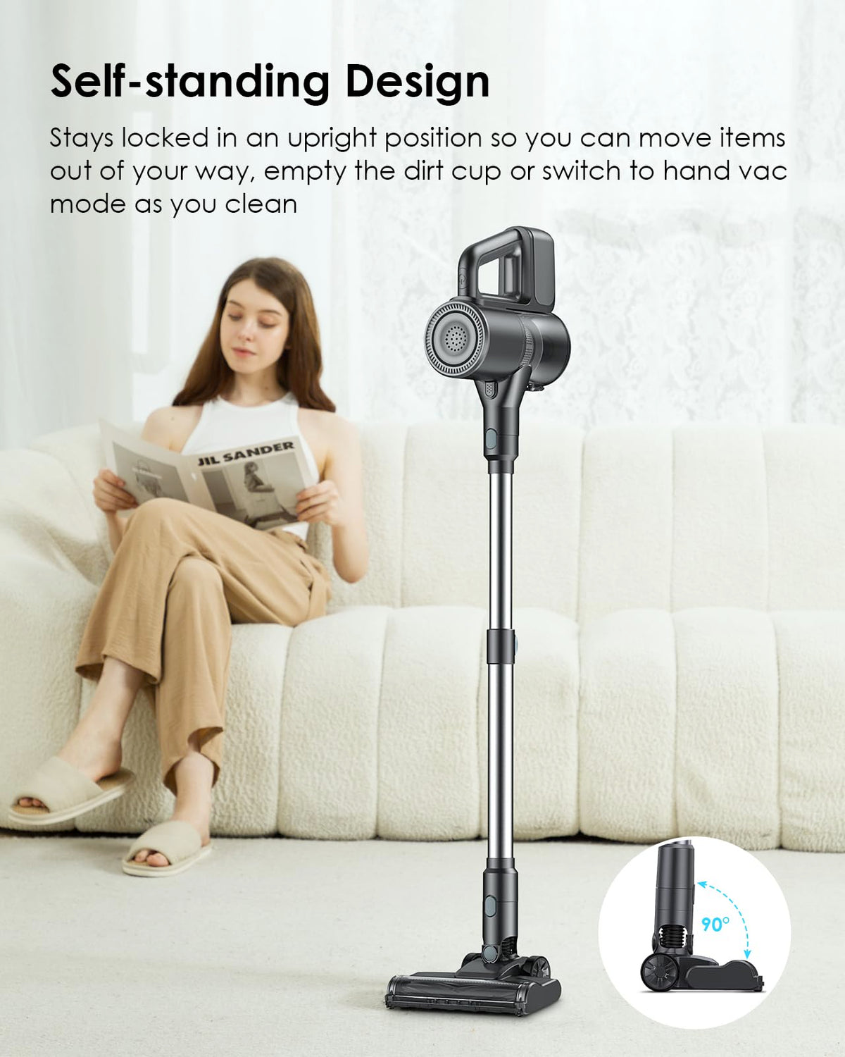 Cordless 2-in-1 Vacuum Cleaner And Mop Combo - 35Kpa