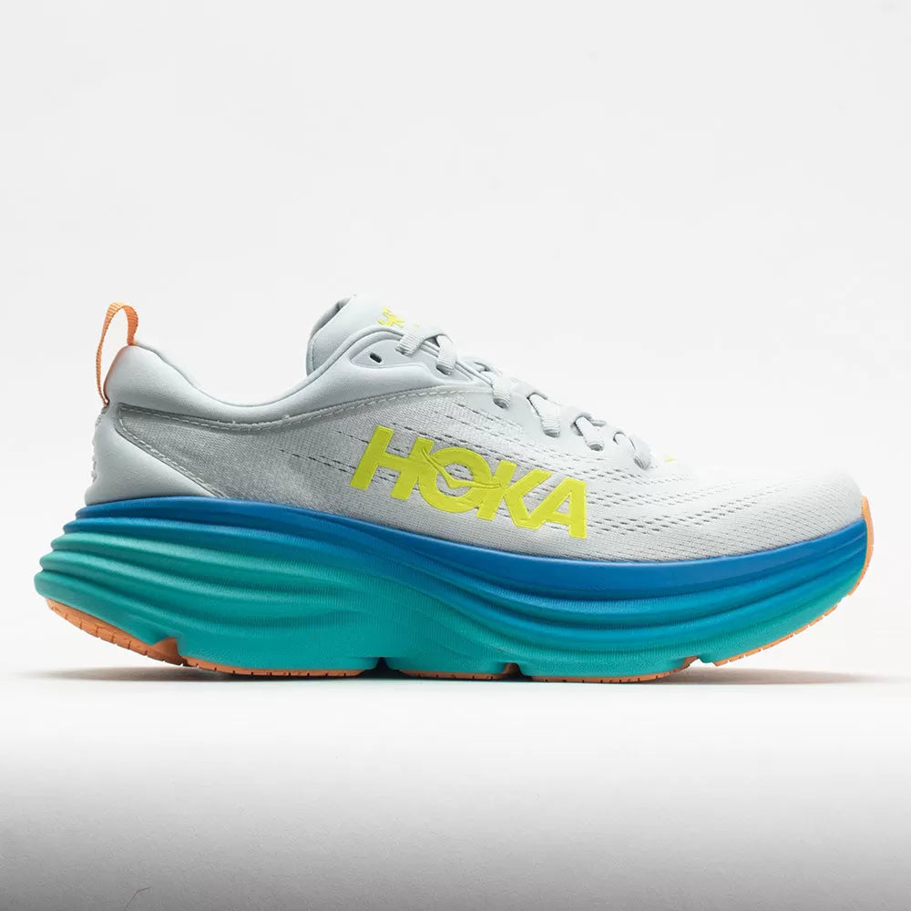 Men's Bondi 8 Running Shoes - Ice Flow/Bit of Blue