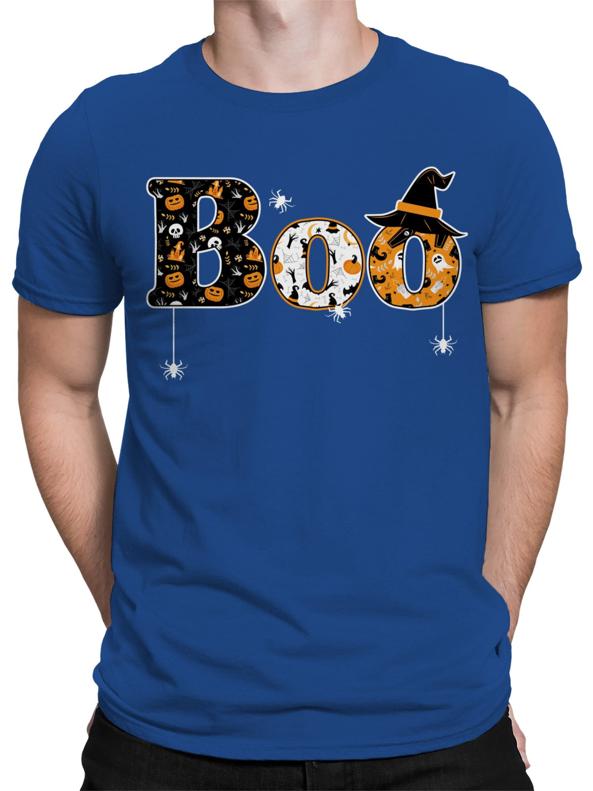 Boo In Halloween T-Shirt Men -Smartprints Designs, Male Large