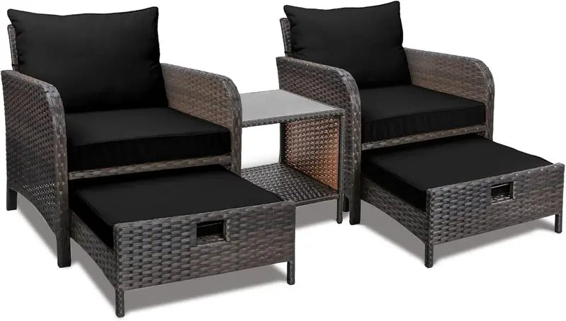 Leveleve 5-Piece Balcony Patio Conversation Set