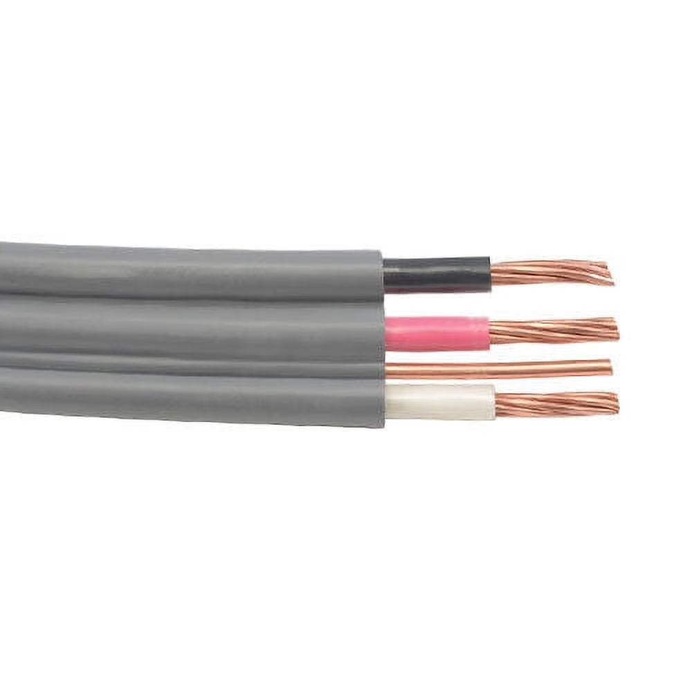 100' 8/3 UF-B Copper Underground Feeder Cable With Ground, Gray, 600V