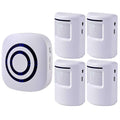 Seanme Wireless Driveway Motion Sensor Alarm With 4 Sensors, 1 Receiver And 38 Chime Tunes