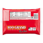 100 Grand Fun Size Halloween Chocolate Candy Bars, Halloween Candy Bulk, Crispy Crunchies and Milk Chocolate with Rich Caramel, 10 oz
