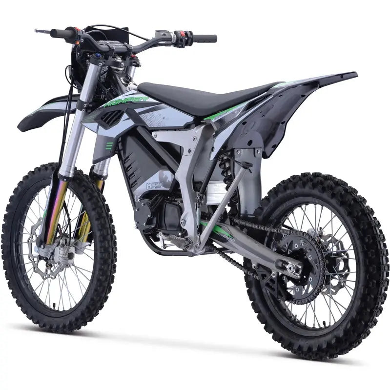 MotoTec Electric Dirt Bike 72V 12,000W White - Venom