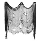 Creepy Gauze Fabric, Black, 65" x 84", Halloween by Way To Celebrate