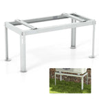 Mini Split Ground Stand For 9000-36000 BTU Ductless Air Conditioners - White Metal