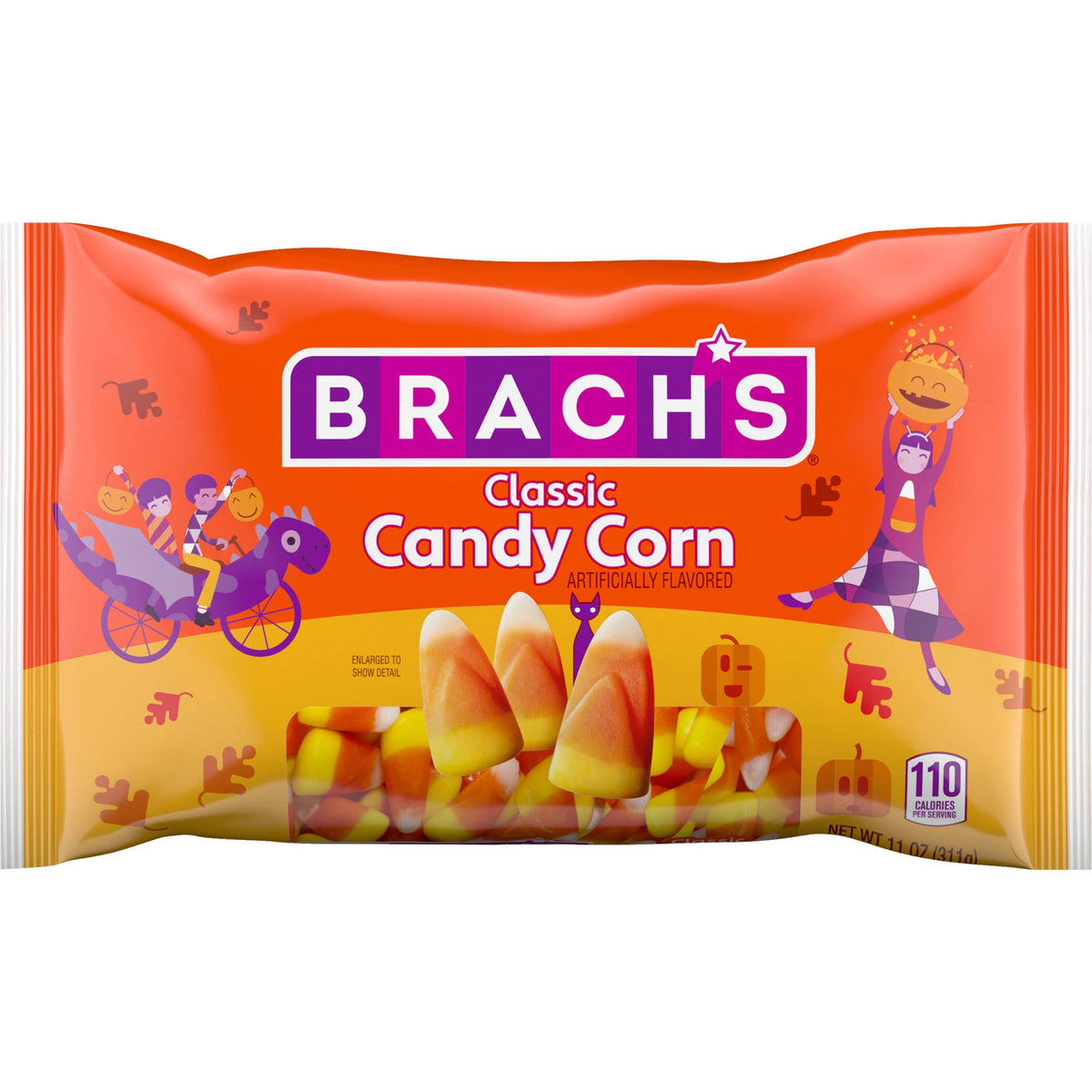 Brach's Classic Candy Corn, Halloween Candy, Classic Fall Treats, 11 Ounce Bag