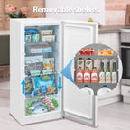 Arctic King Upright Convertible Freezer/Refrigerator, 7.1 Cu Ft, White