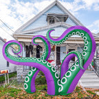 GOOSH Halloween Inflatables 7.2 FT Octopus Tentacles Inflatable with Built-in LEDs, Halloween Inflatable Octopus Blow Up Octopus Tentacles, Outdoor Halloween Decorations for Holiday Party