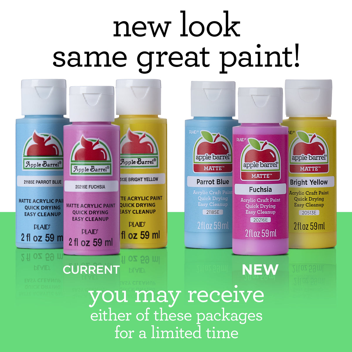 Apple Barrel Acrylic Craft Paint, Matte Finish, 2 fl oz