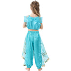 HAWEE Princess Costume for Girls Sequin Dress Up for Halloween Cosplay