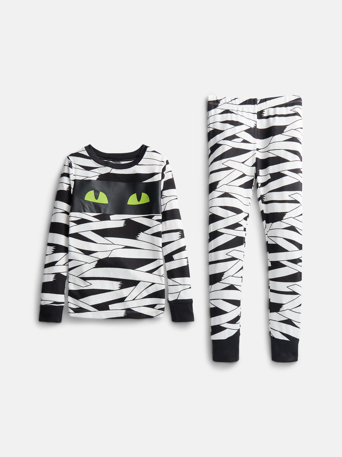 Halloween Boys' Glow In the Dark Top and Pants Pajama Set from Way to Celebrate, 2-Piece