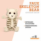 Faux Skeleton Bear Decoration, 5.2", Halloween by Way To Celebrate