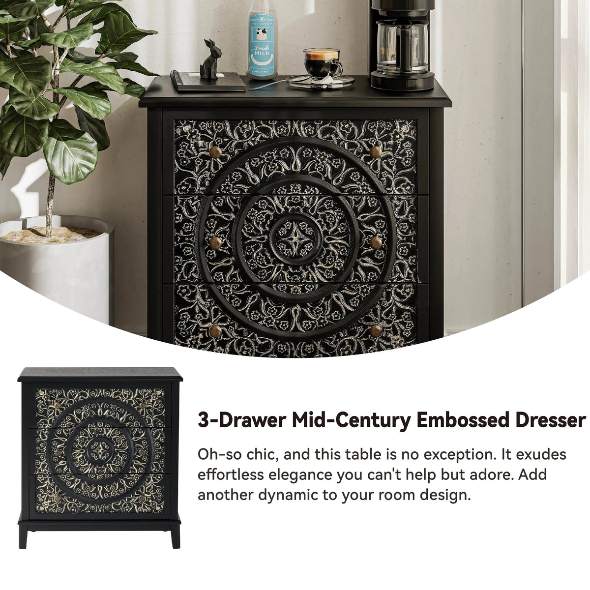 Farmhouse Fully Assembled Nightstand With 2 Drawers