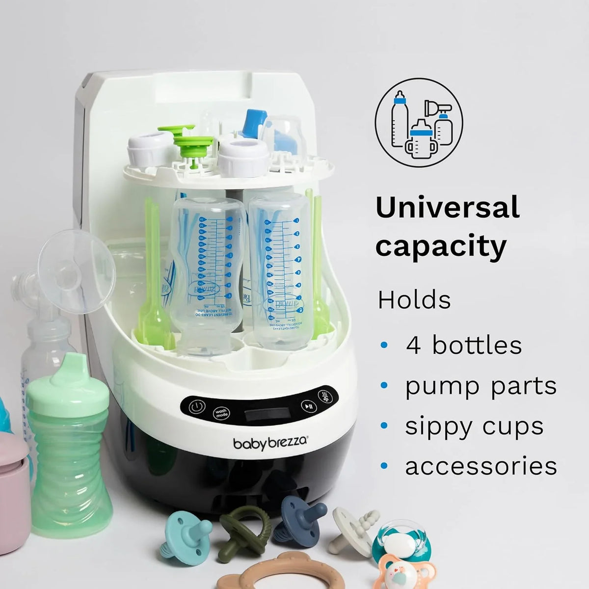 Baby Brezza Baby Bottle Washer Pro - Washer, Sterilizer & Dryer, Up To 4 Bottles