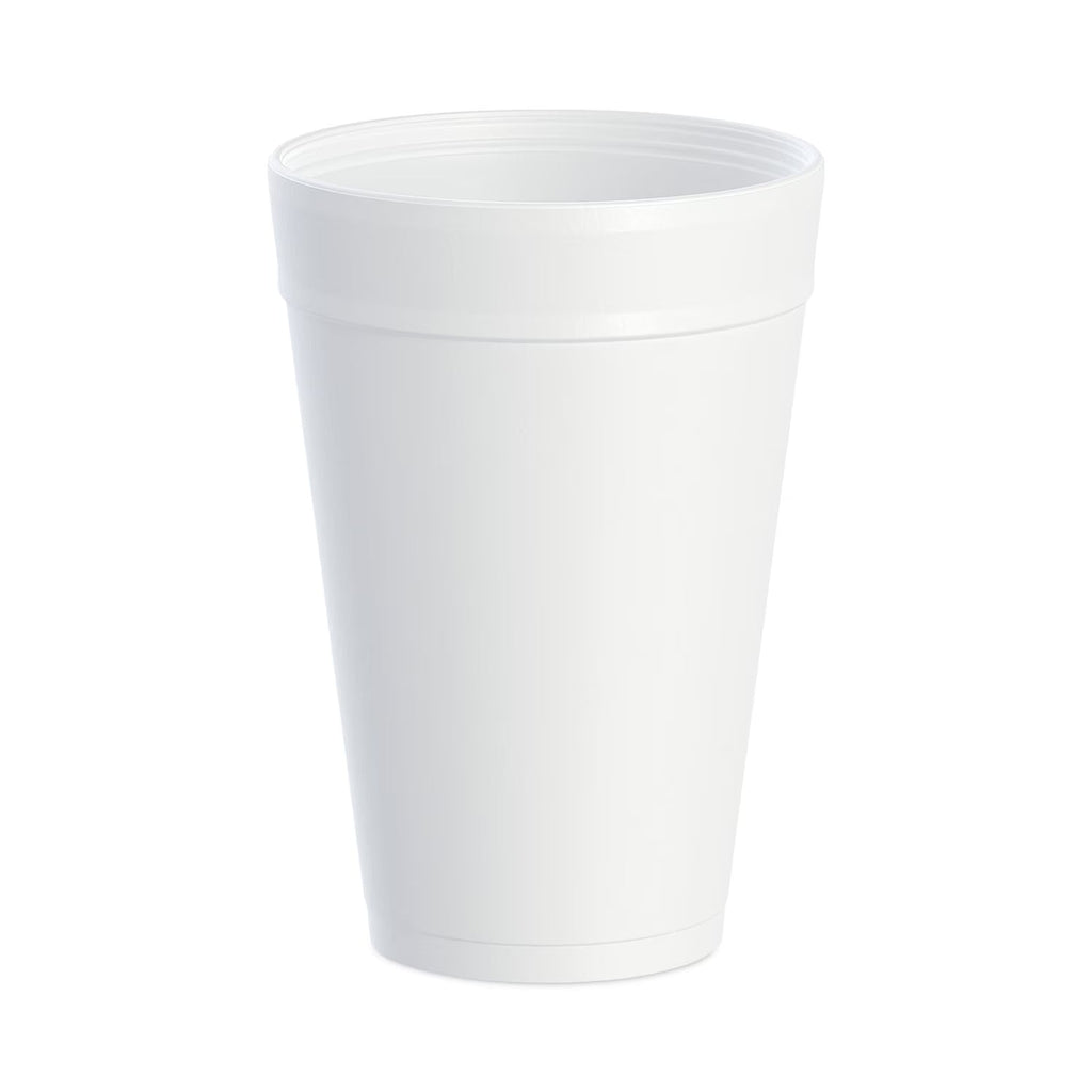 Dart Foam Drink Cups, 32 oz, White, 25/Bag, 20 Bags/Carton - DCC32TJ32