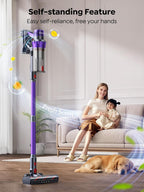 SMOTURE Cordless Stick Vacuum Cleaner, 650W, 55KPa, 70Mins - VAC02