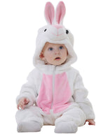 WIBACKER Infant Toddler Dinosaur Animal Fancy Dress Costume Baby Winter Flannel Hooded Romper Christmas Halloween Cosplay Jumpsuit