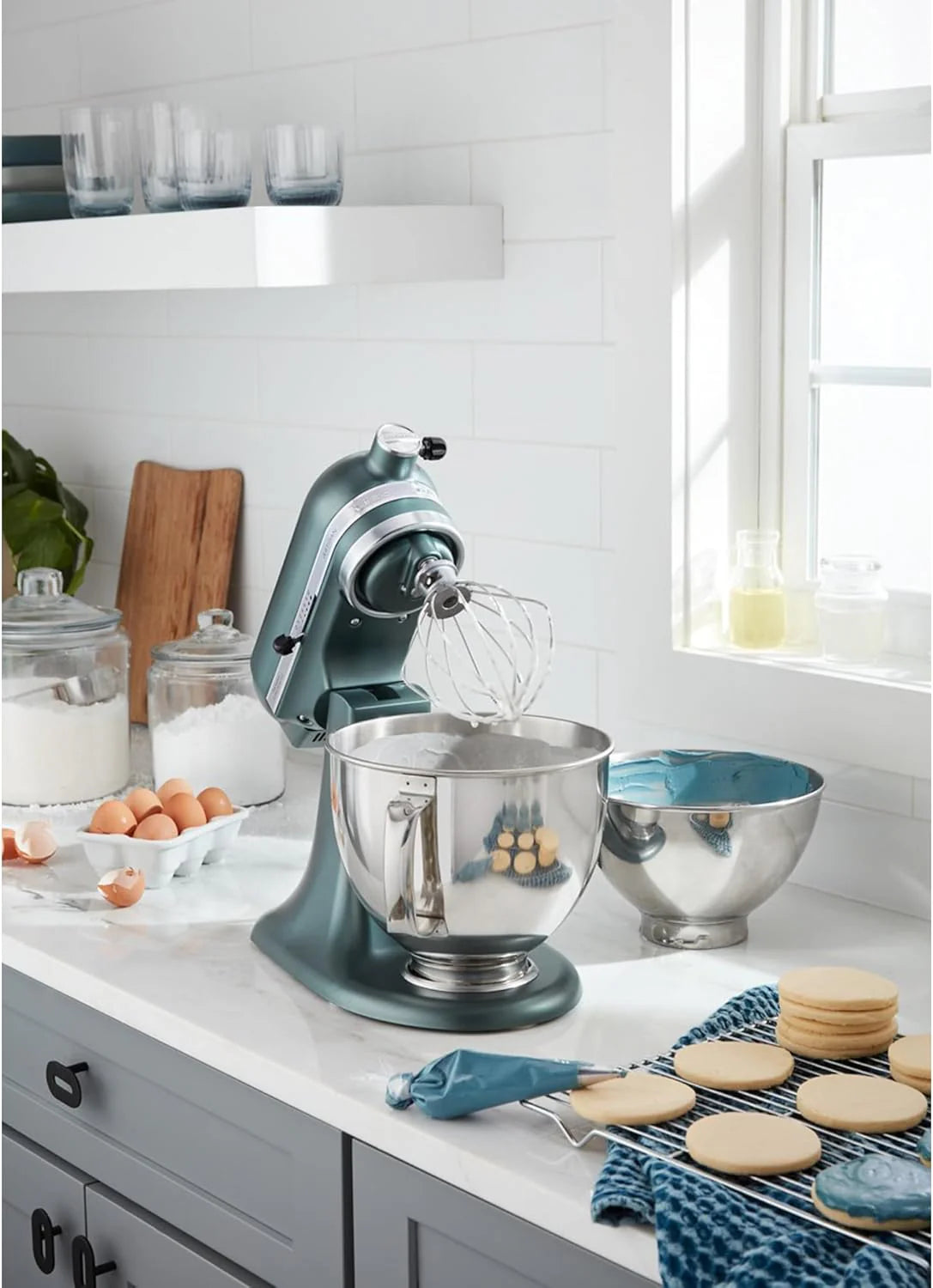 5-Quart Tilt-Head Stand Mixer With Stainless Steel Bowl, 10 Speeds