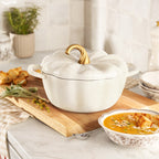 The Pioneer Woman 3.5-Quart Pumpkin Enameled Cast Iron Dutch Oven