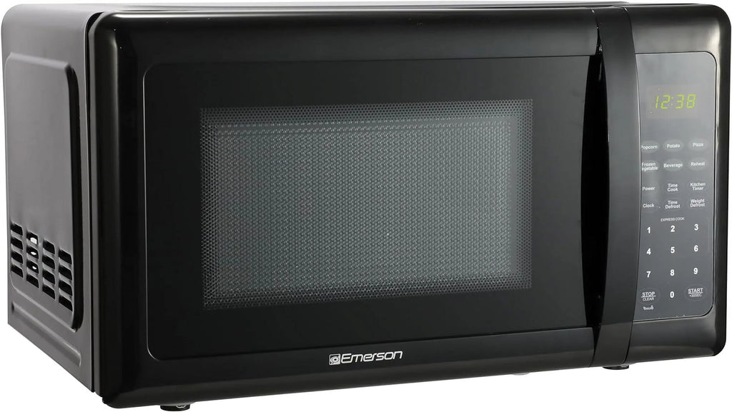 Compact Countertop Microwave Oven, 0.7 Cu. Ft., 700W, Black