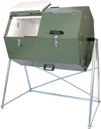 Jora 70 Gallon Dual-Chamber Tumbling Compost Bin With Tall Stand