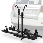 2 Inch Foldable Hitch Mount Bike Rack, 2 Bikes, Platform Carrier - Black