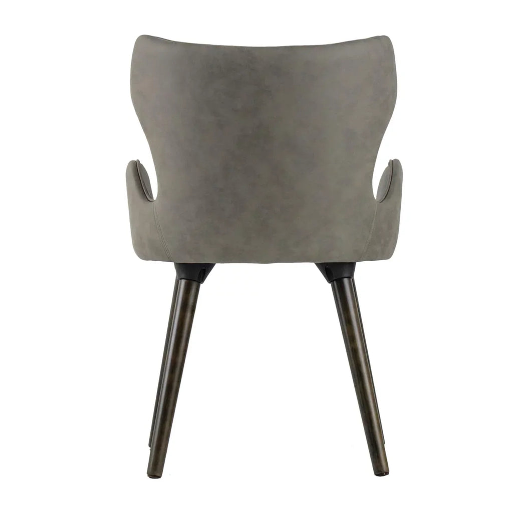 A & B Home Set Of 2 Dining Chairs, 22in W X 23.2in D X 32.3in H - 49809-GRAY-DS