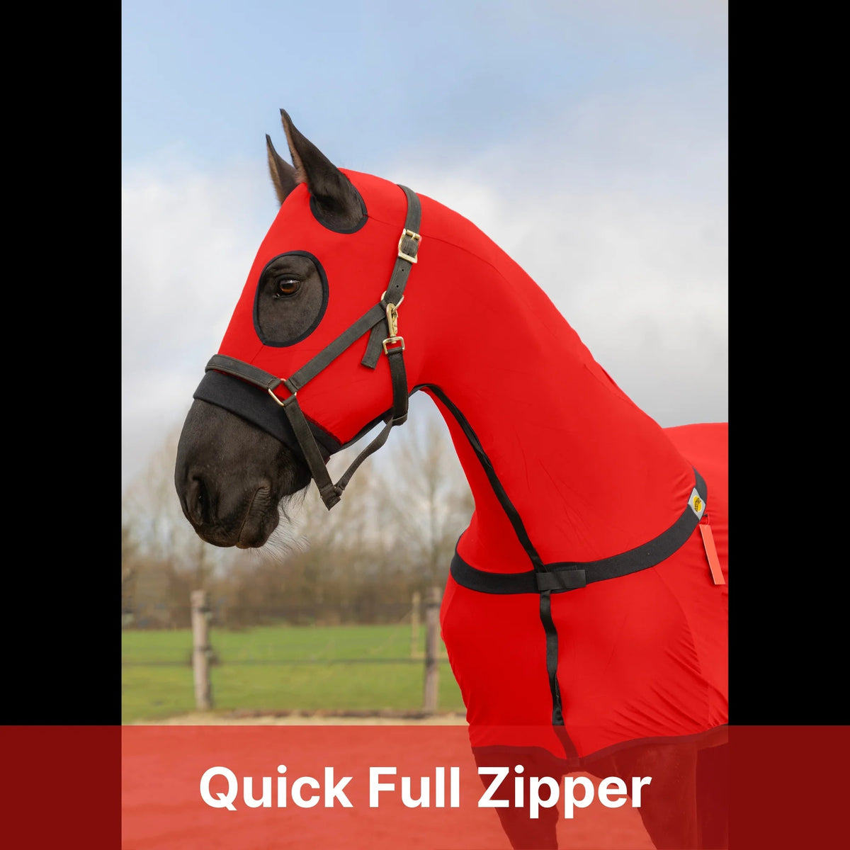 Horse Full Body Slinky With Full Zipper Face - Lycra Material, 11 Colors