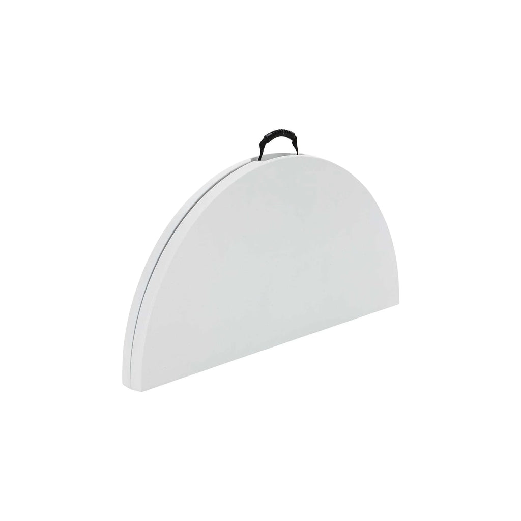 Lifetime 48 inch Round Fold-In-Half Table, White Granite - 280064