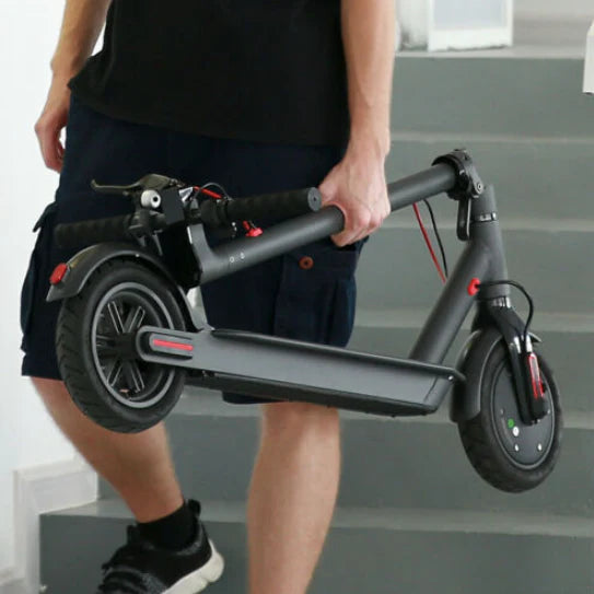 Folding Electric Scooter For Adults, 250W, 8.5 Inch Pneumatic Tires, Black