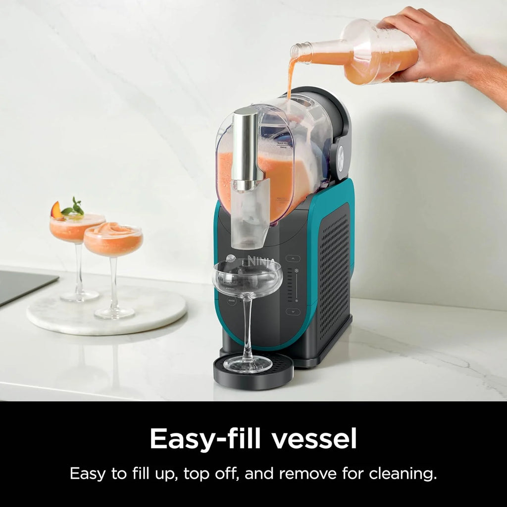 SLUSHi Frozen Drink And Slushie Machine, 88 oz, 5 Preset Programs, Black - FS301