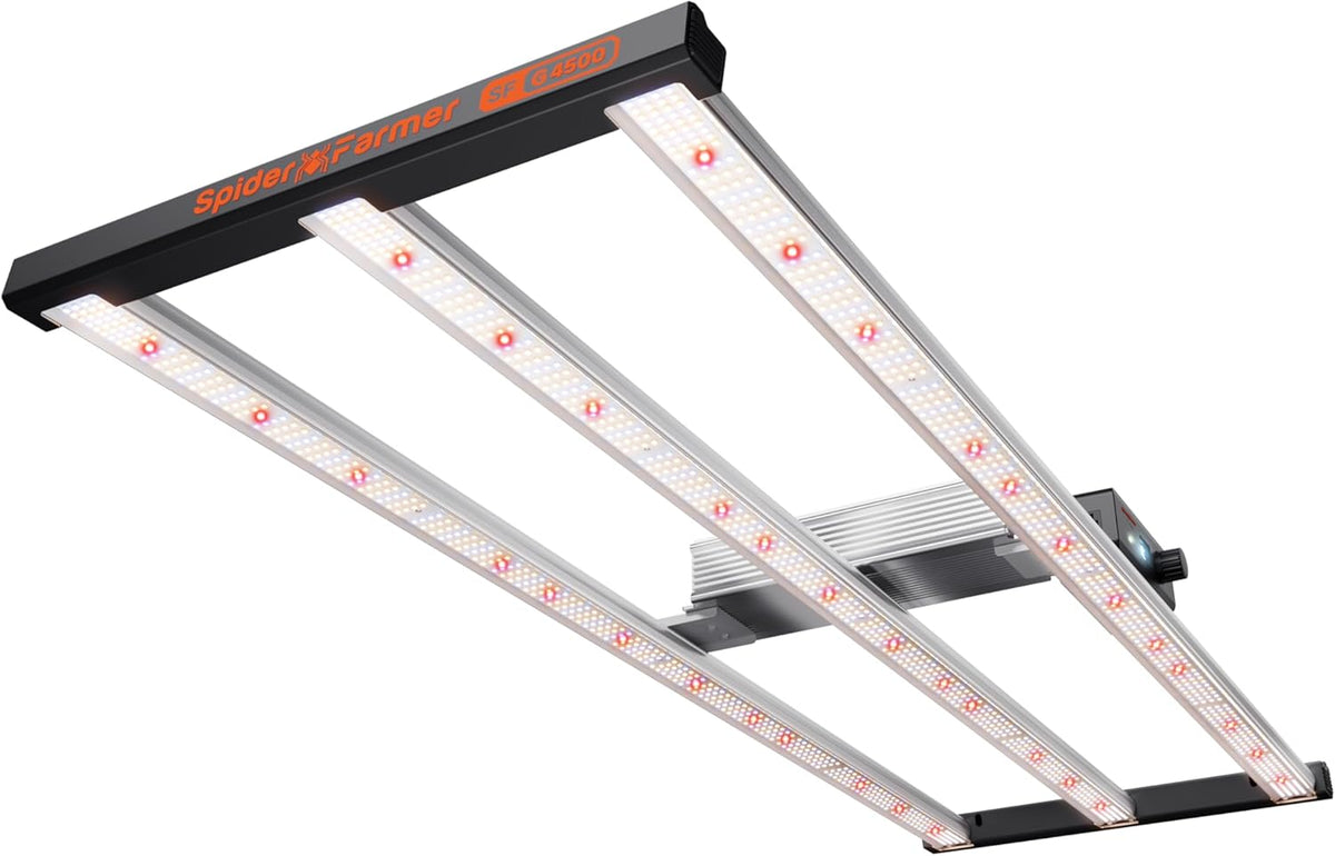 Spider Farmer LED Grow Light, 320W, 2x4 Coverage, Full Spectrum, Dimmable - G4500