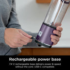 Ninja Blast Portable Personal Blender, Cordless, 18 oz, Metallic Purple - BC151PL