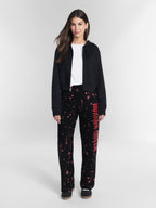 Halloween Women's Horror Queen Wide Leg Jogger Pants, Sizes XXS-XXL