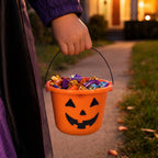 Light-Up Jack-o'-Lantern Trick-or-Treat Bucket, Orange, 6.5", Halloween by Way To Celebrate
