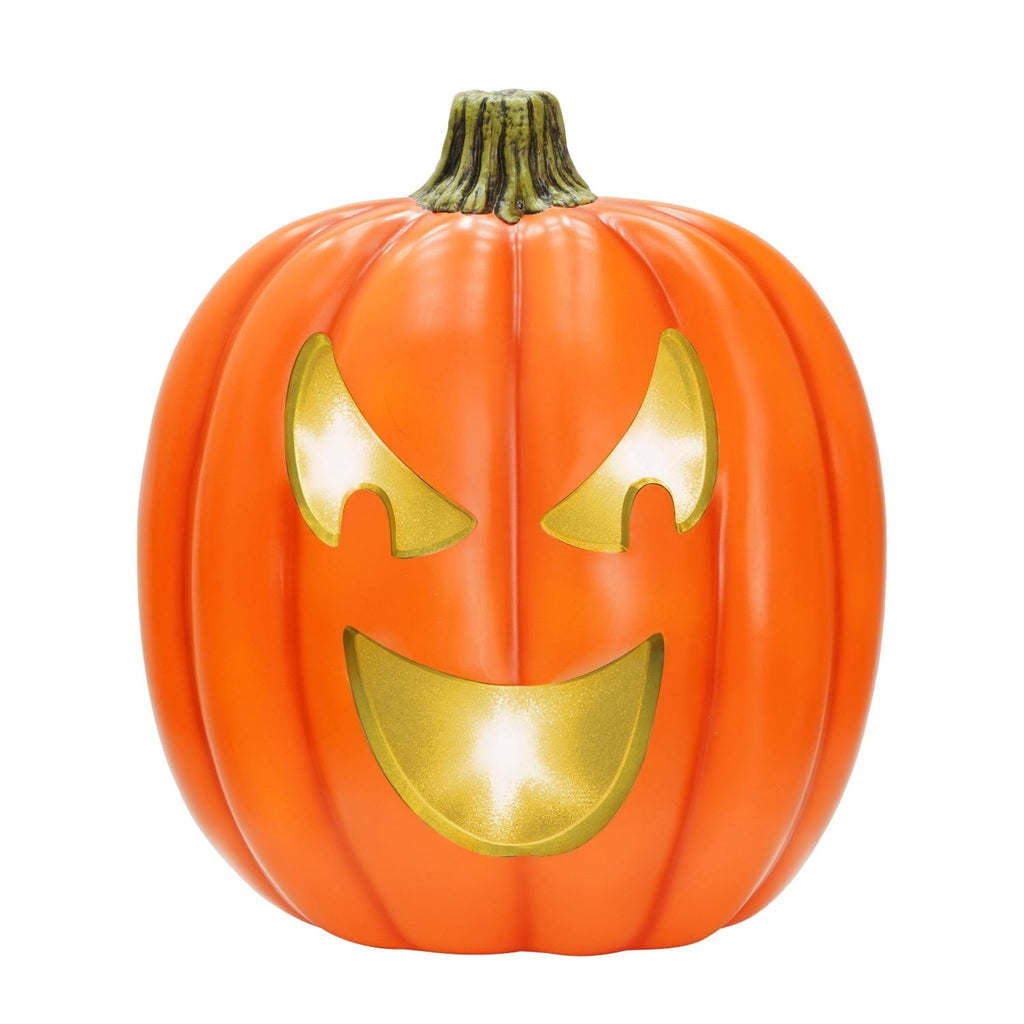 Way To Celebrate Animated Jack-o'-Lantern Halloween Décor, 22 in, Plastic Pumpkin