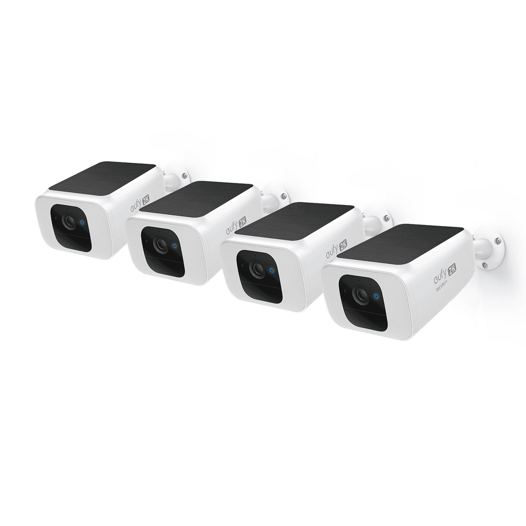 Eufy SoloCam S230 Solar Security Camera 4K UHD White 4-Pack - S40