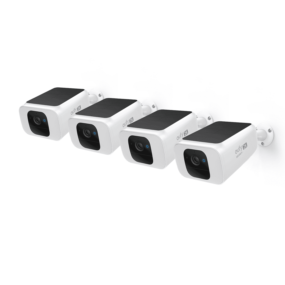 Eufy SoloCam S230 Solar Security Camera 4K UHD White 4-Pack - S40
