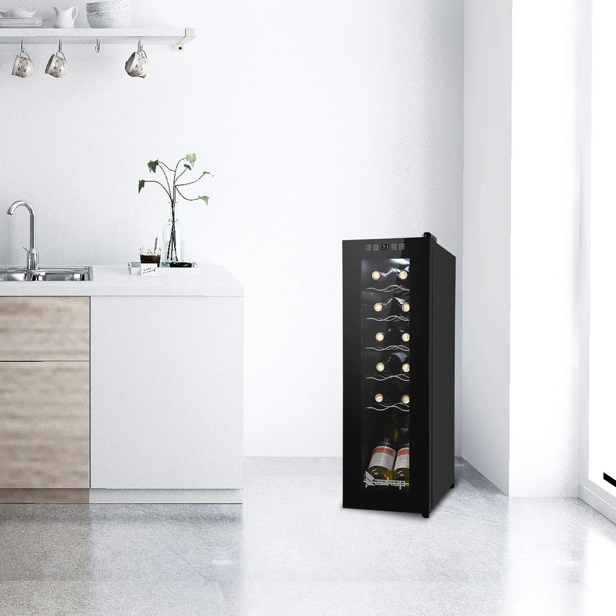 Ktaxon 18 Bottle Compressor Wine Cooler, 1.8 Cu.Ft, 52L - Freestanding
