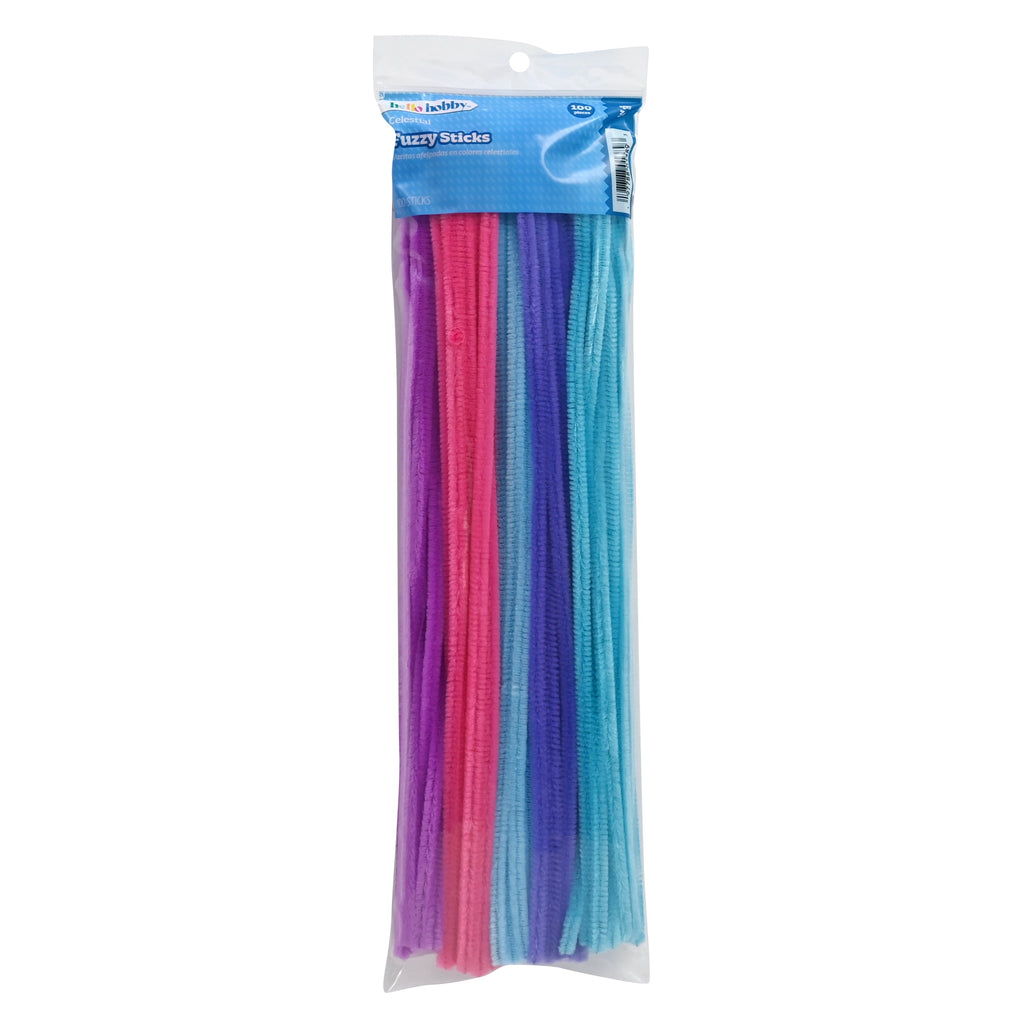 Hello Hobby Fuzzy Sticks, 100 Count