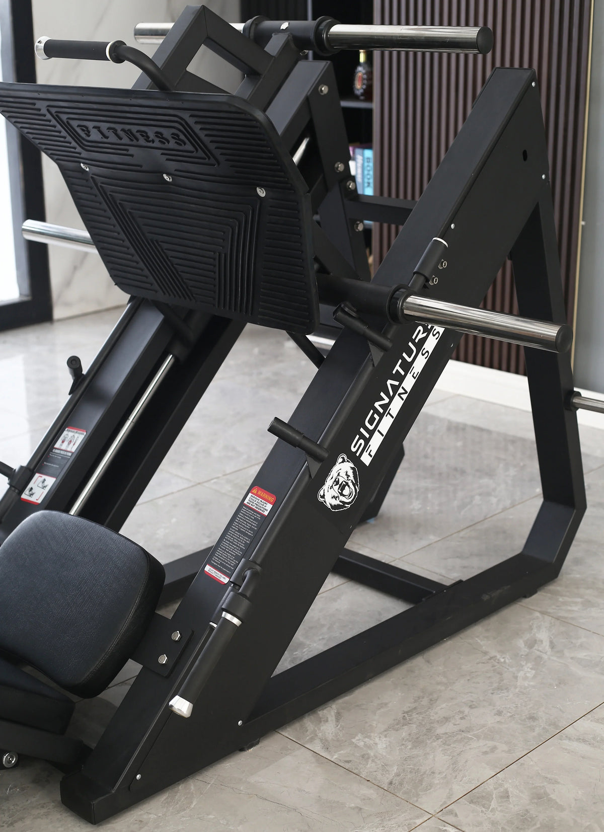 BalanceFrom Plate Loaded Adjustable Leg Press Machine With Extra Plate Storage, 1000-Pound Capacity - SF-L2