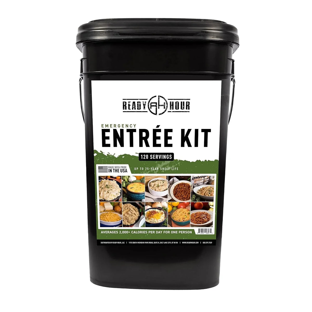 Ready Hour Emergency Meal Entrees, 120 Servings, 25-Year Shelf Life