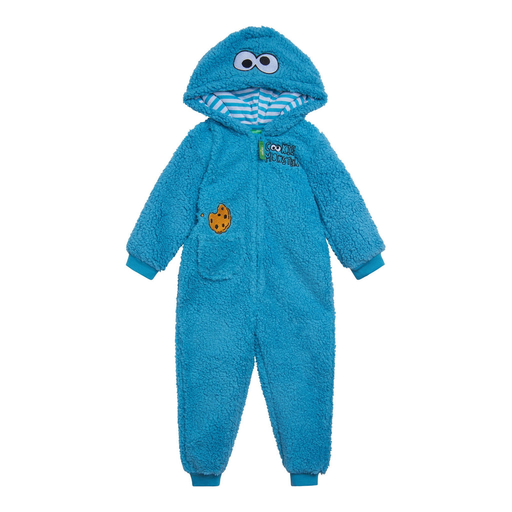 Sesame Street Oscar the Grouch Cozy Sherpa Zip Up Cosplay Costume Coverall Newborn to Toddler